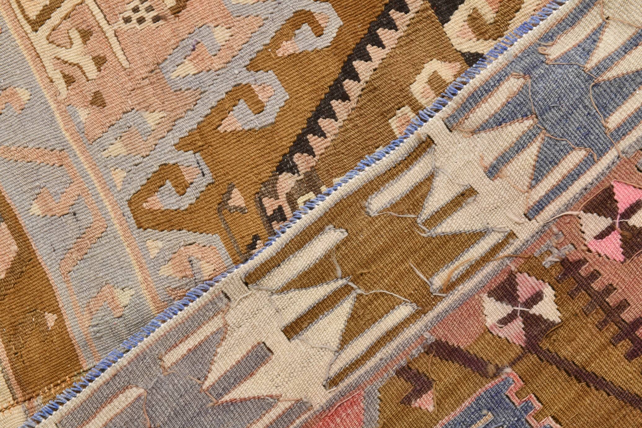 6x13 Handwoven Kilim Rug, 172x397Cm