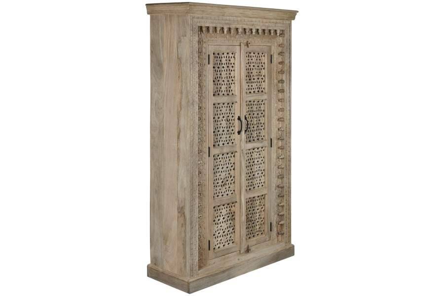 Mango wood cabinet 110x43x188 natural