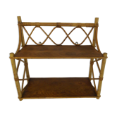 Étagère murale bambou vintage années 70