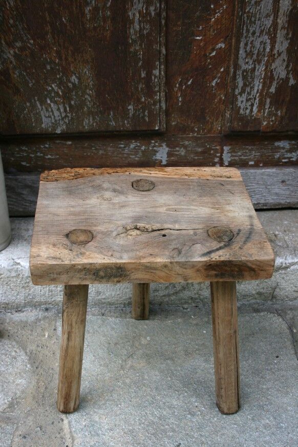 Old wooden stool