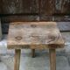 Old wooden stool