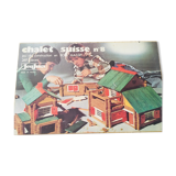 Old wooden construction game Jura Game "Chalet suise N°8"