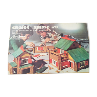 Old wooden construction game Jura Game "Chalet suise N°8"