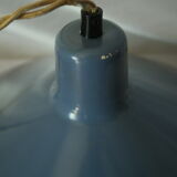 Suspension enamelled sheet metal rises drop vintage blue
