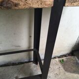 Iron and wood console