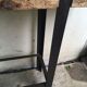 Console en fer et bois