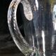 Pitcher Carafe has orangeade em blown glass