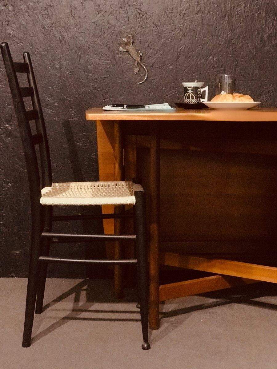 Mid-century teak folding table