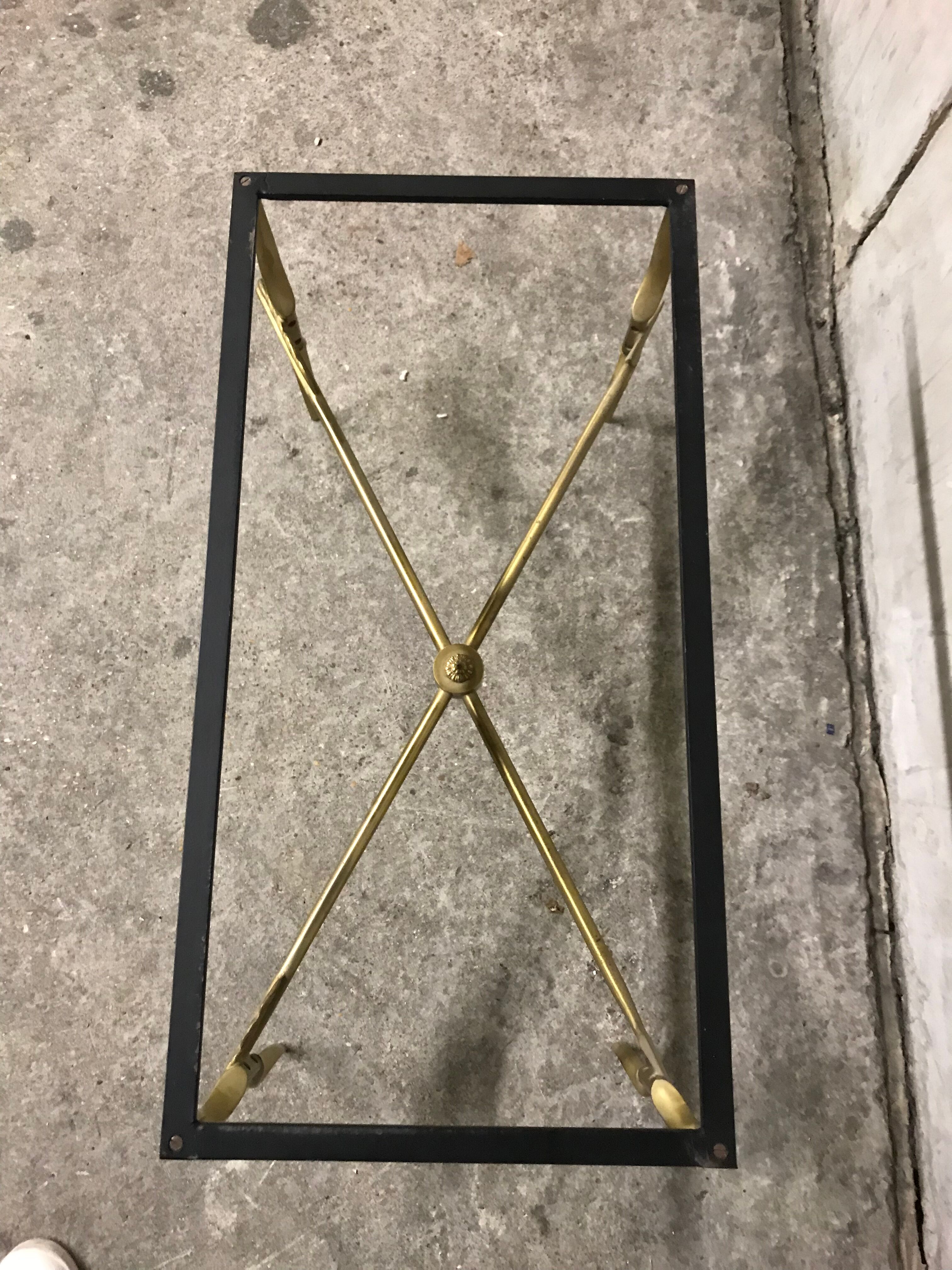 Table low brass marble 1950