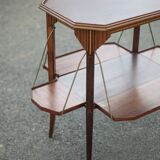 Wooden flap service, tea trolley, bar, living room furniture, vintage service, kitchen, decoration