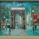 Peinture moderne suédoise de Jack Eichborn huile sur toile, années 1960
