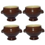 Set of 4 lion head bowls