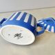 Fox trott sugar bowl from sarreguemines, 1930s, vintage art deco earthenware