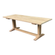 Grande Table de Monastère décapée en chêne massif brut 225cm