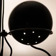 Lampe de sol Space Ace double œil Ball années 1970 Hollande