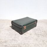 Old English green suitcase
