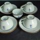 Set of 5 vintage Bernardaud Limoges porcelain cups