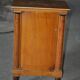 Table de chevet Biedermeier en noyer marron, meuble antique hongrois XIXe siècle