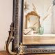 Old mirror Napoleon III black and gold