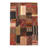 7x10 Multicolor Traditional Handmade Kilim Rug, 202x304Cm