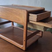 Vildbjerg teak multifunction serving bar cart, Denmark 1960s