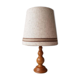 Lampe de table en bois scandinave 70s