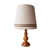 Scandinavian wooden table lamp 70s