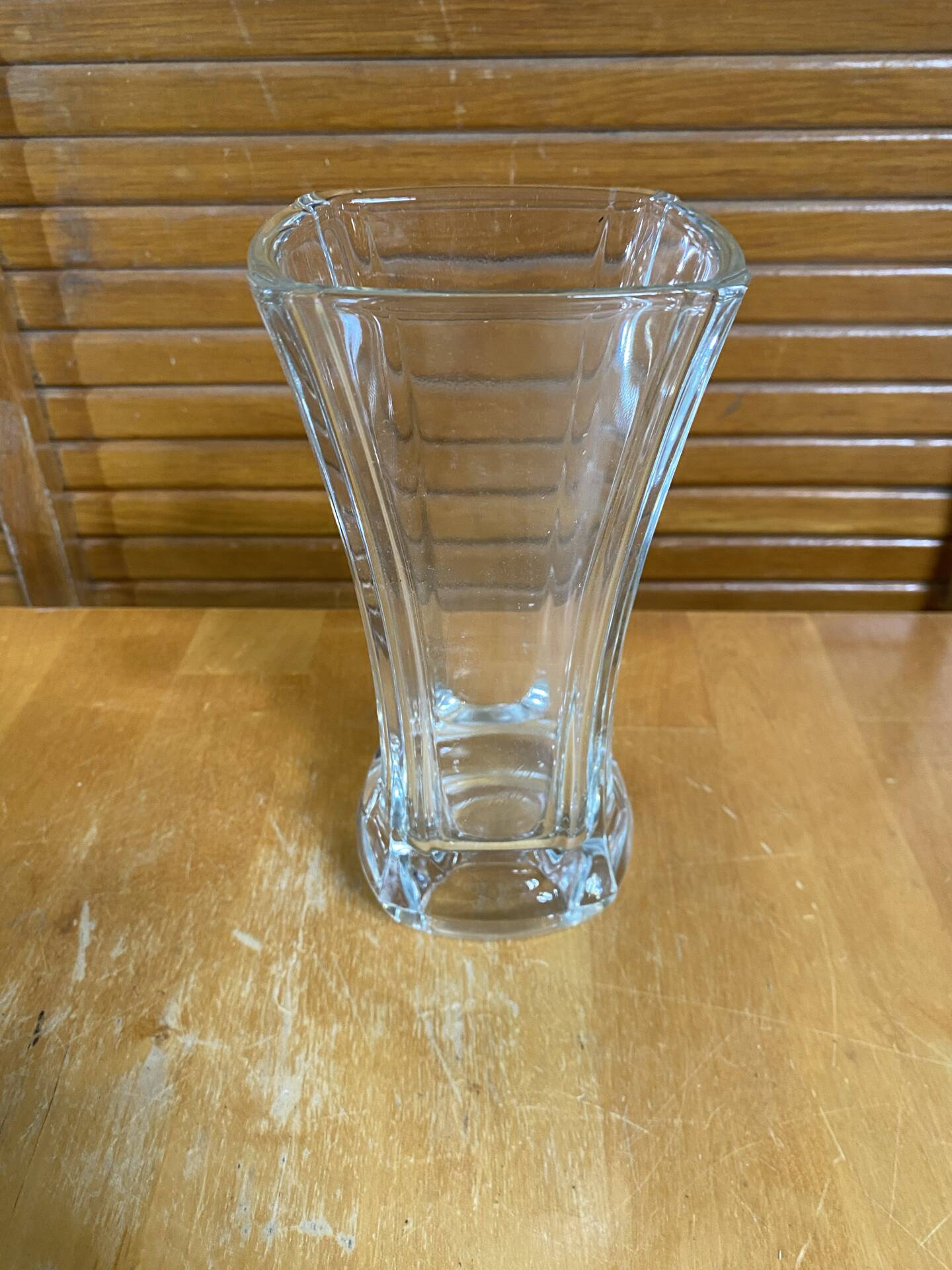Vintage luminarc academy model glass moulded vase made in france