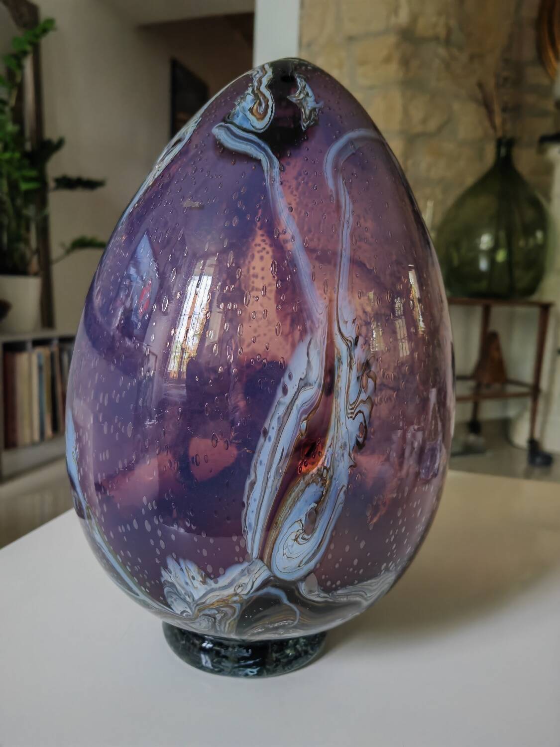 XXL blown glass egg