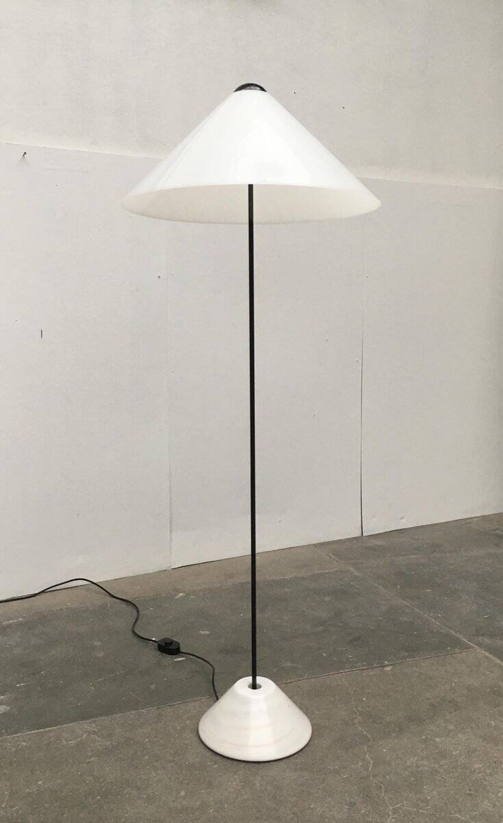 Mid-Century Snow floor lamp by Vico Magistretti for Oluce, 1970s
