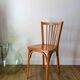 Chaise bistrot Baumann en bois de hêtre clair N°12 années 50