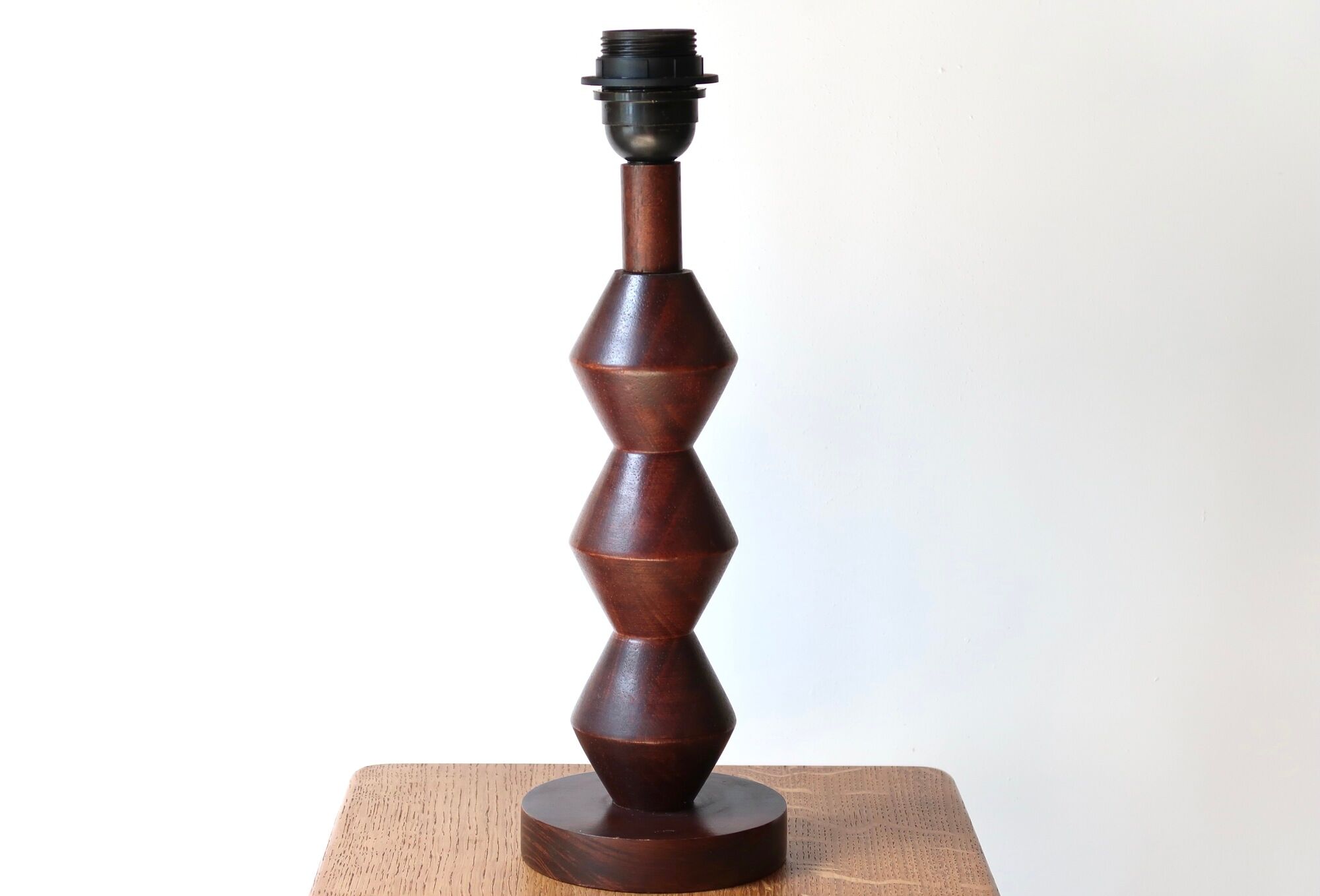 Wooden feet lamp, 70s