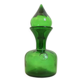 Carafe avec bouchon Empoli vert Années 70 Hauteur 27 cm