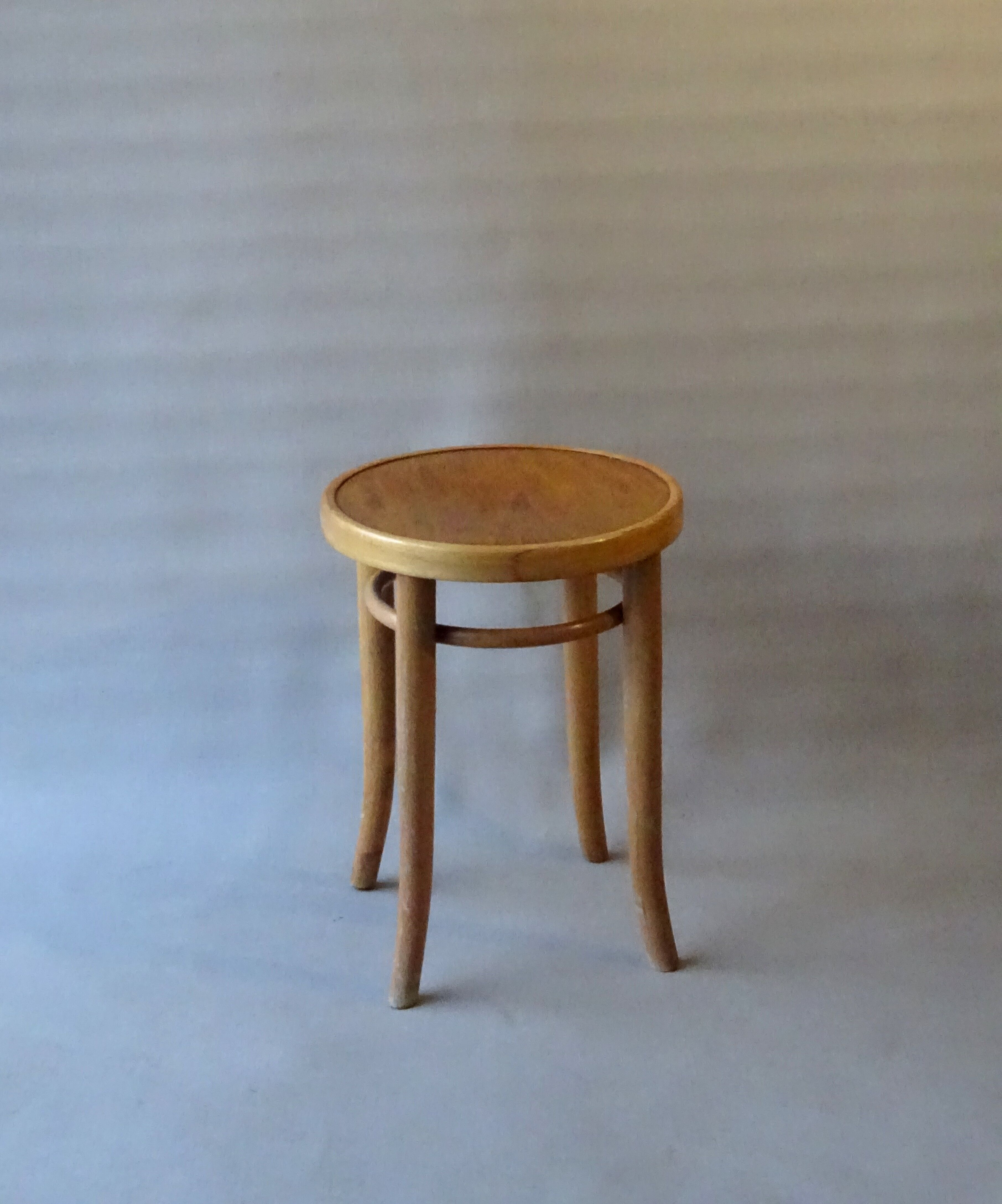 Stool Thonet 1930 seat blond wood