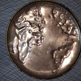 Old tin candy box