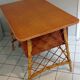 Ancien bureau rotin vintage Lois Sognot