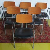 Suite de 6 chaises Stella vintage