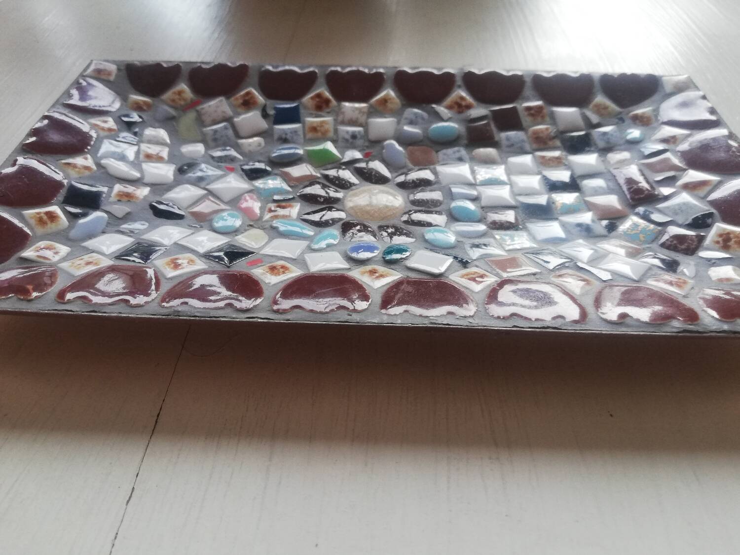 Petit plat de service mosaïque Vintage