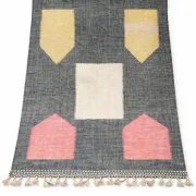 Berber carpet in fine wool – Soft contrasting shapes