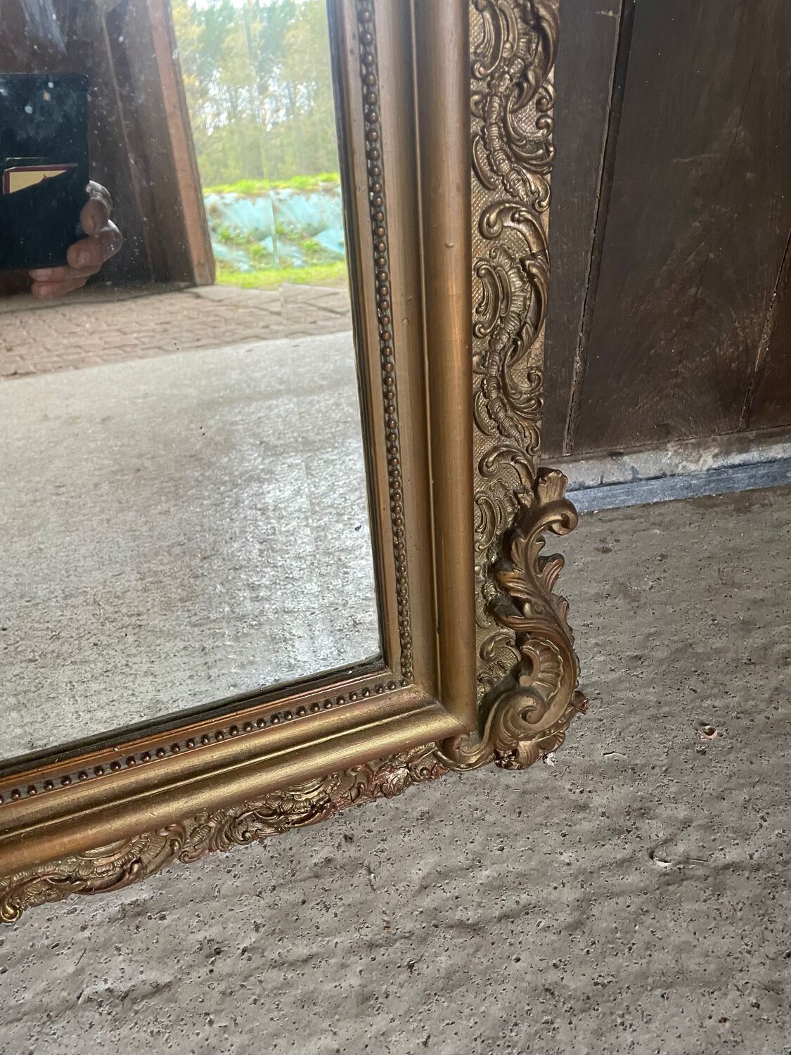 Large Louis XV style mirror