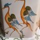 Octagonal vase signed Lallier in Moustier