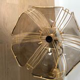Smoked glass ceiling lamp