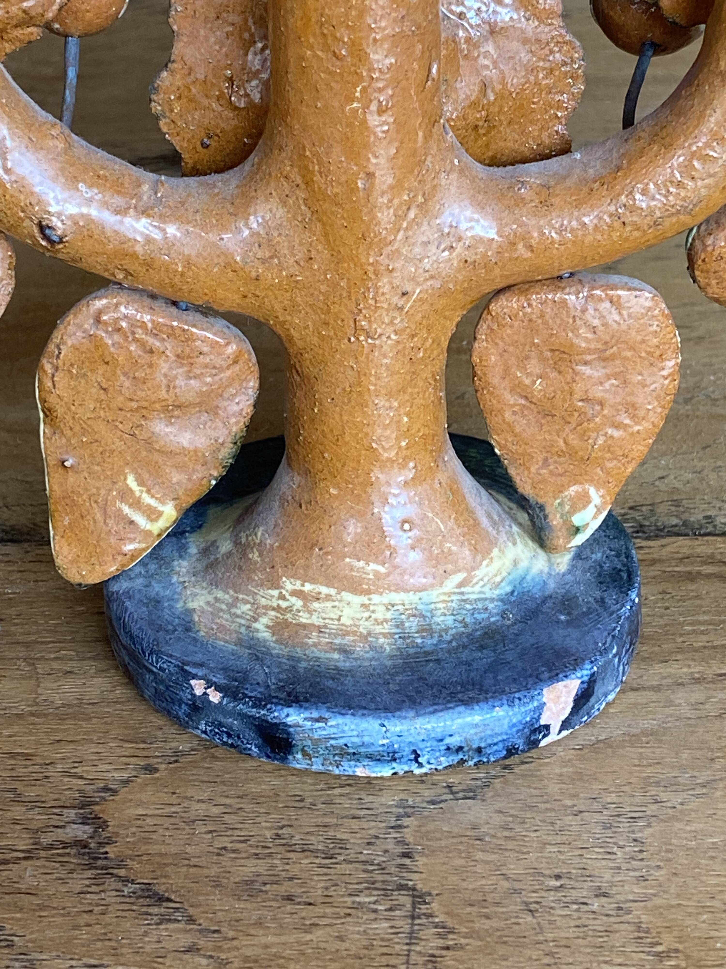 Aurelio FLORES, tree of life shaped candlestick