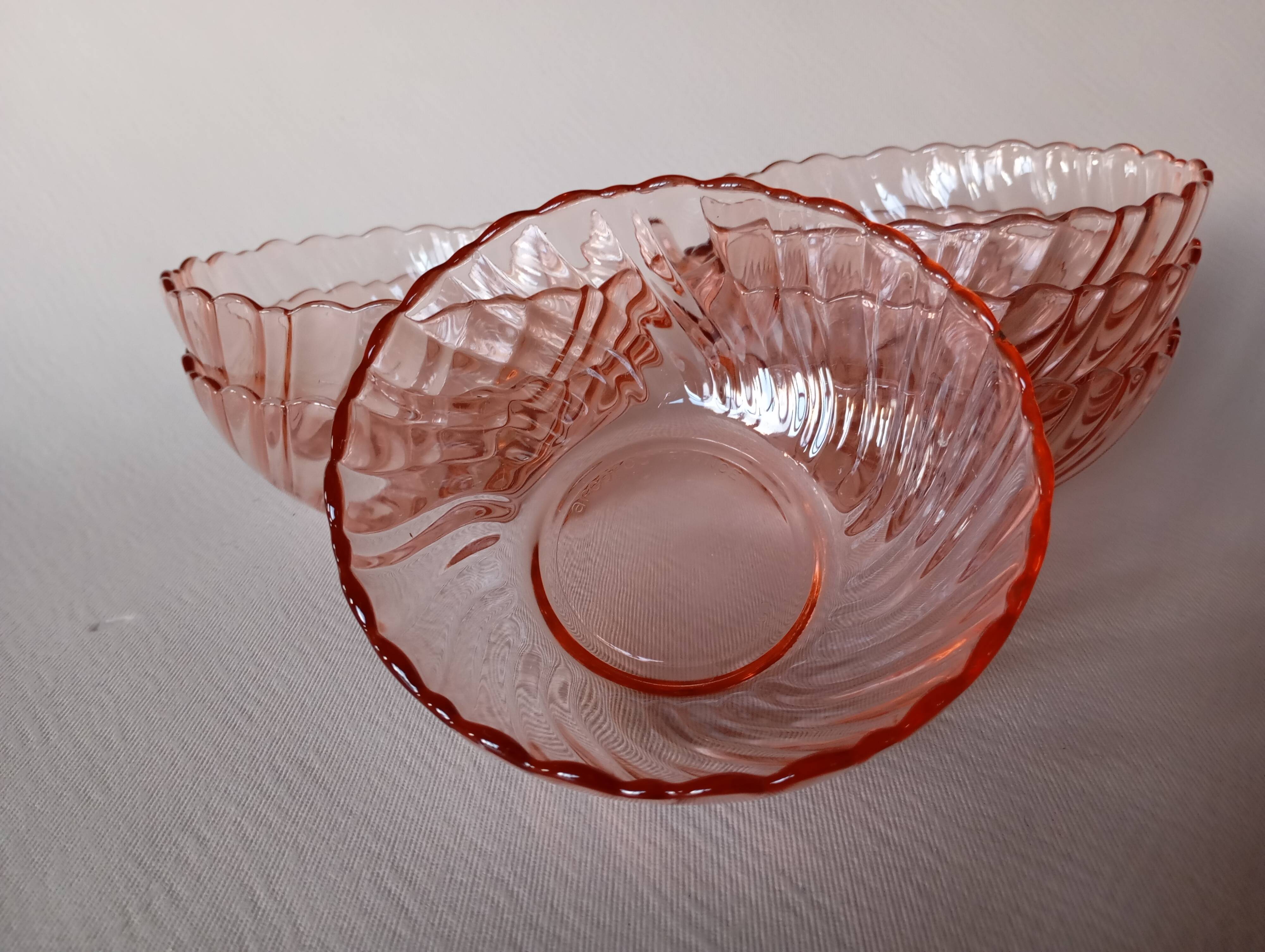 6 Rosaline Arcoroc bowls
