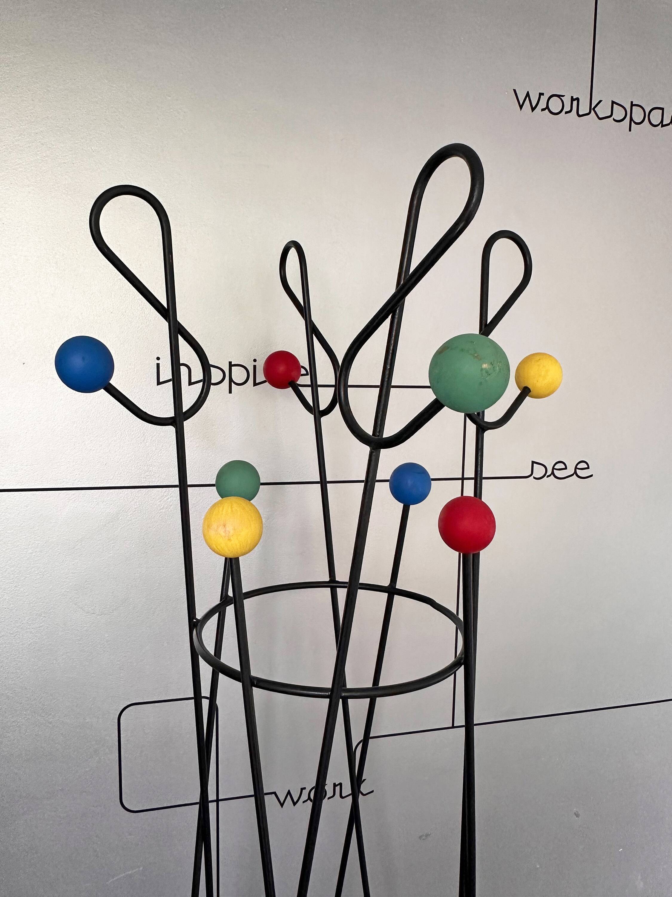 Coat rack Roger Feraud Clef de Sol, France, 1950s