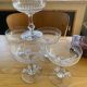 5 coupes à champagne en cristal
