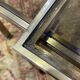 Set of 3 brass nesting tables by Guy Lefevre for Maison Jansen