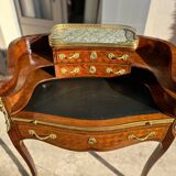 Sublime mid-tier Transition style desk, inlaid, 19th century