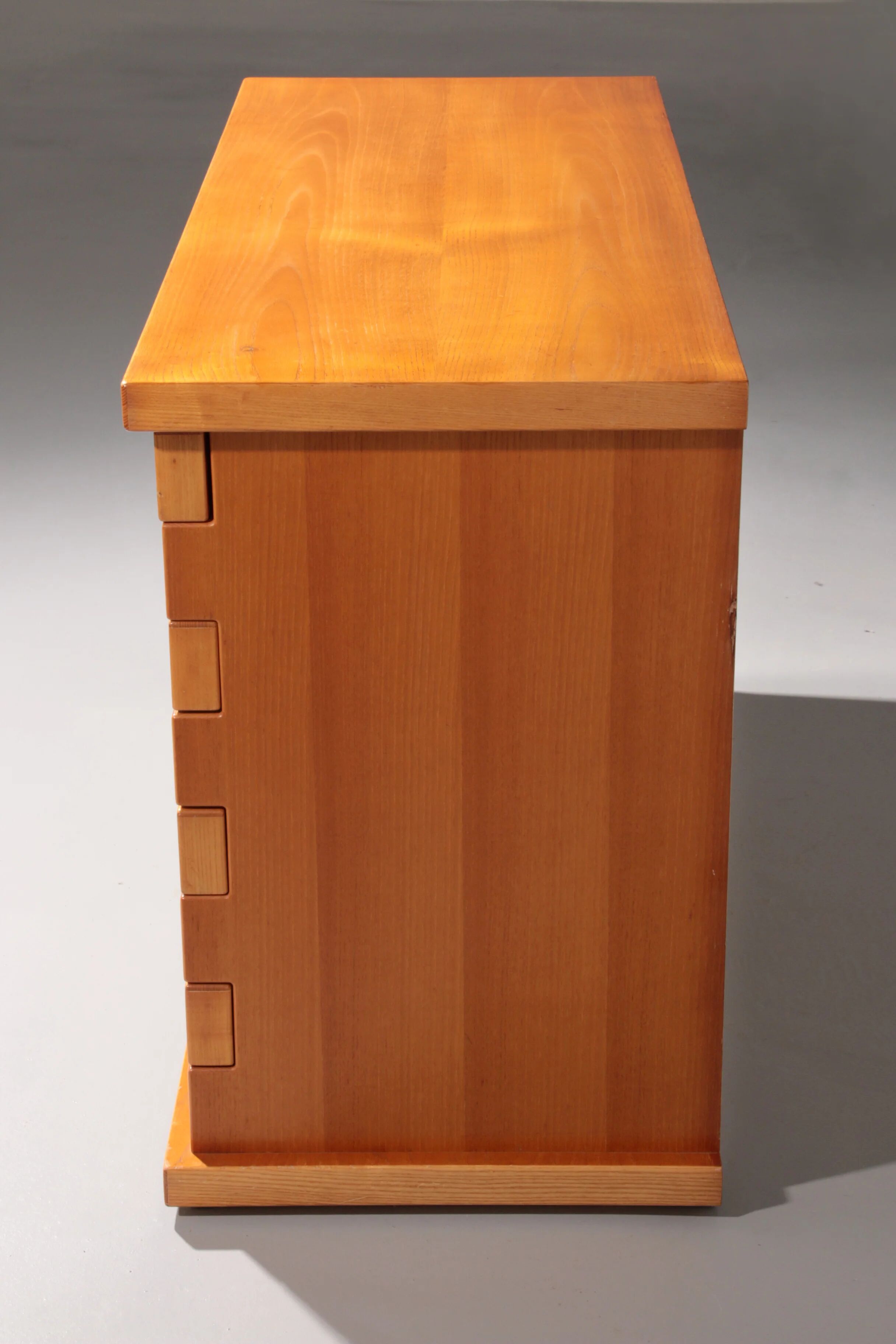 Italian architectural chest of drawers in ash