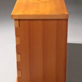 Italian architectural chest of drawers in ash